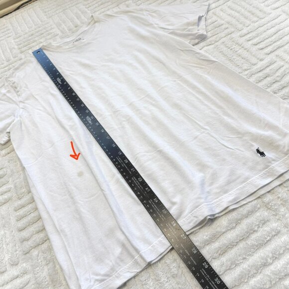 white Polo Ralph Lauren tshirt - Picture 3 of 4
